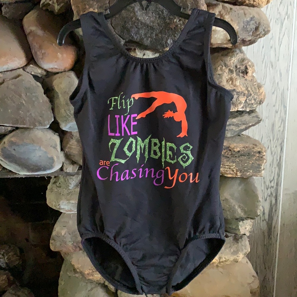 Leotard boutique with Halloween vinyl added